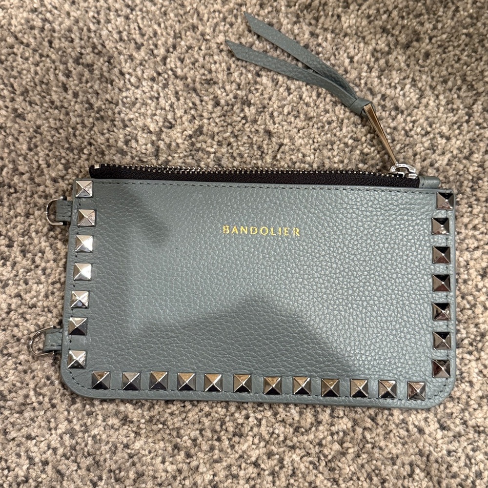 Bandolier Blue Wristlet with Silver Accents